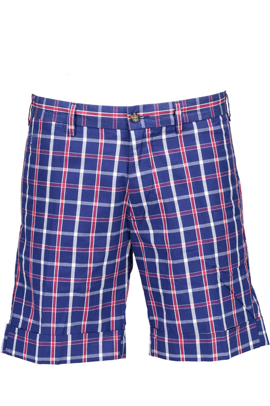 Blue Cotton Men Pant