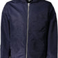 Blue Nylon Men Jacket
