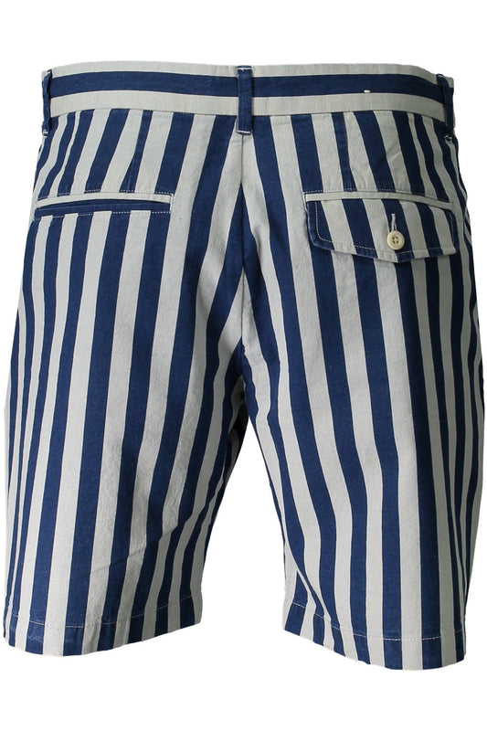 Blue Cotton Men Pant