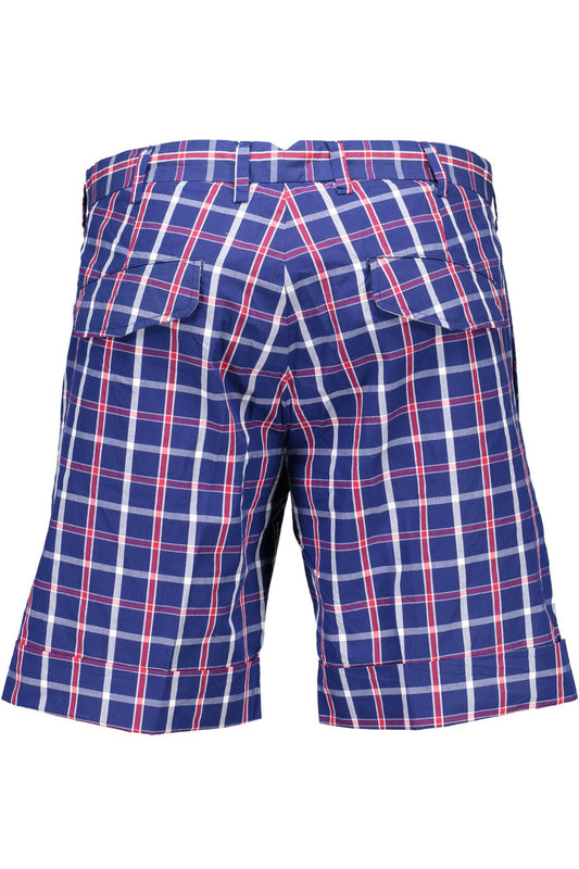 Blue Cotton Men Pant