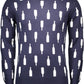 Blue Cotton Men Sweater