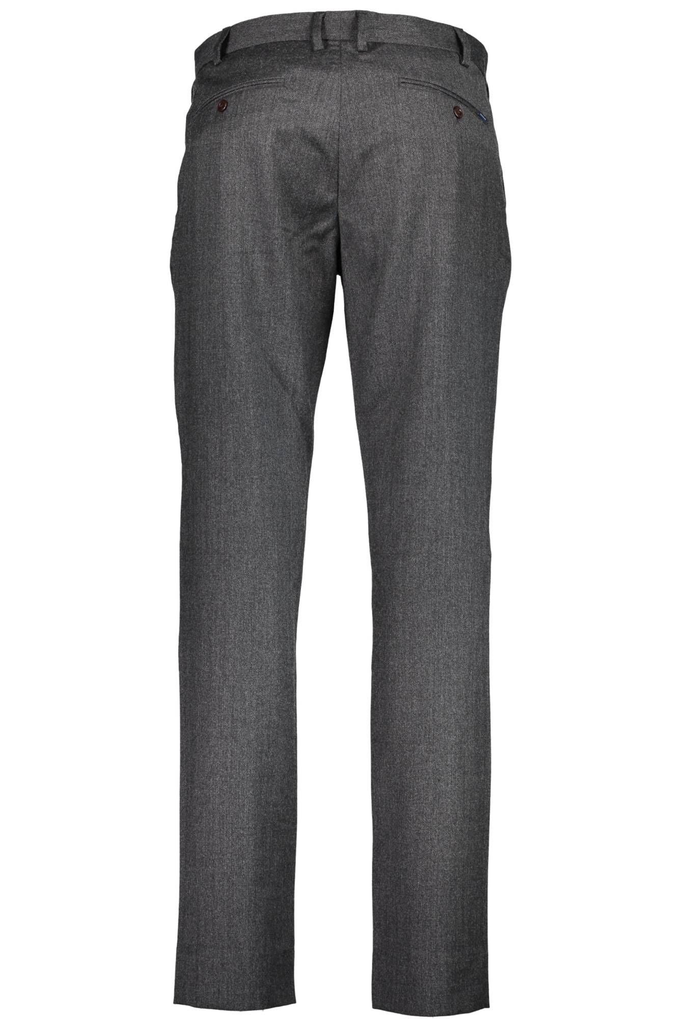 Gray Polyester Mens Trouser