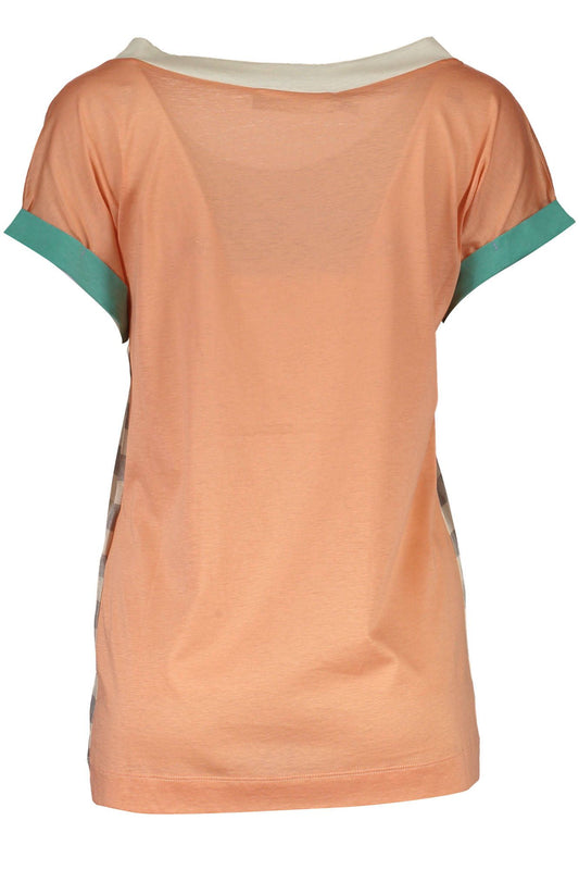 Multicolor Cotton Women T-Shirt