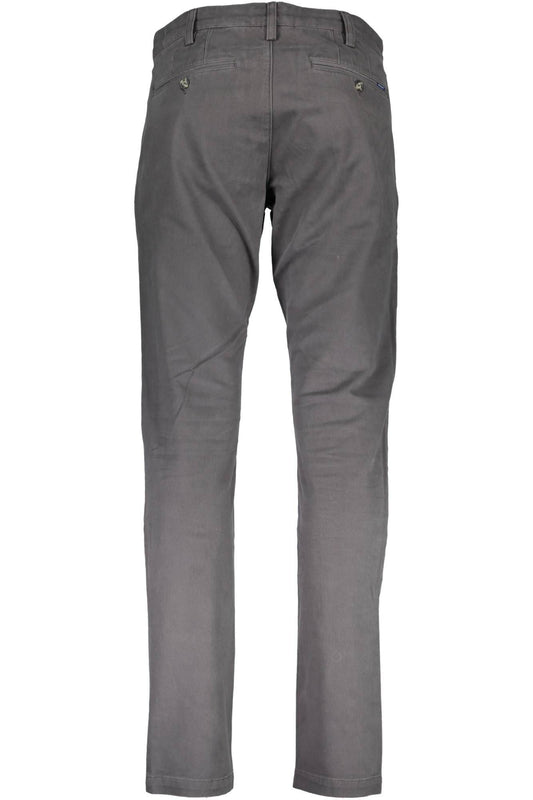 Gray Cotton Men Trouser