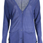 Blue Linen Women Cardigan