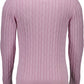 Pink Cotton Men Sweater