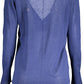 Blue Linen Women Cardigan