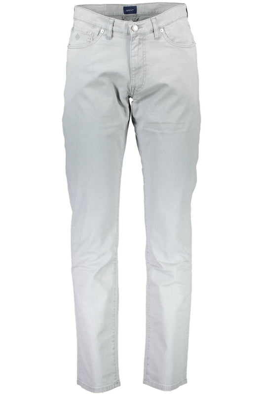 Gray Cotton Men Pant