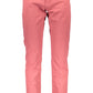 Red Cotton Men Trouser