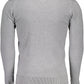 Gray Cotton Mens Sweater