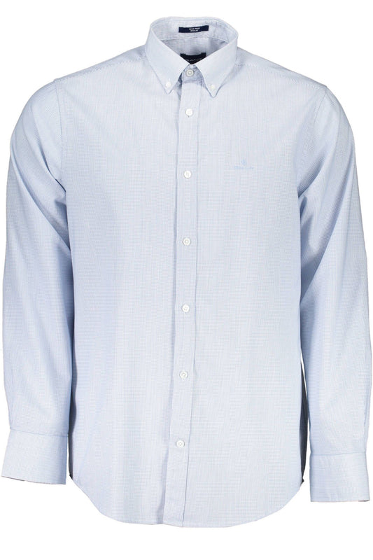 Light Blue Cotton Men Shirt