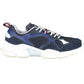 Blue Fabric Men Sneaker