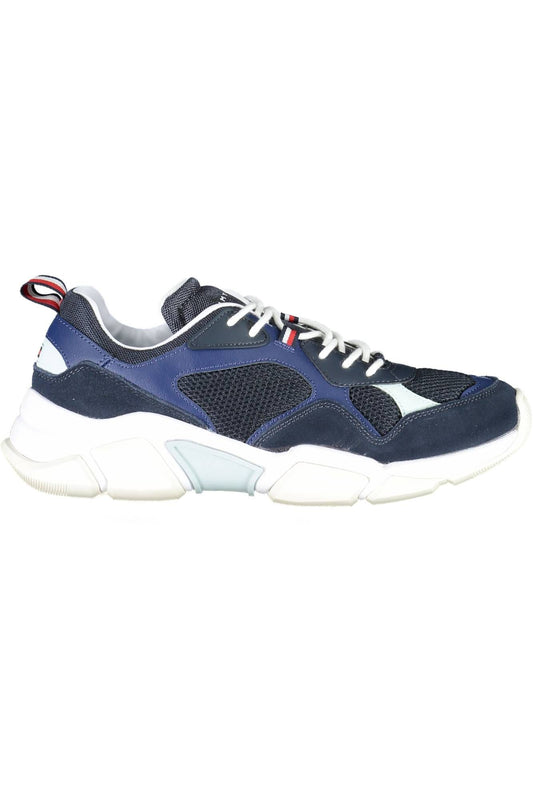 Blue Fabric Men Sneaker