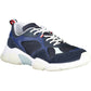 Blue Fabric Men Sneaker