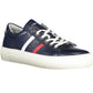 Blue Leather Men Sneaker