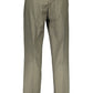 Green Cotton Men Trouser