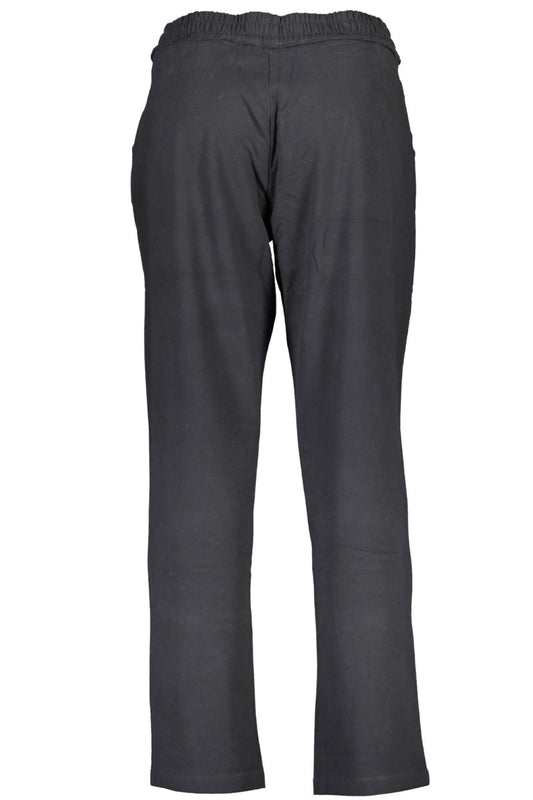 Black Cotton Women Trouser
