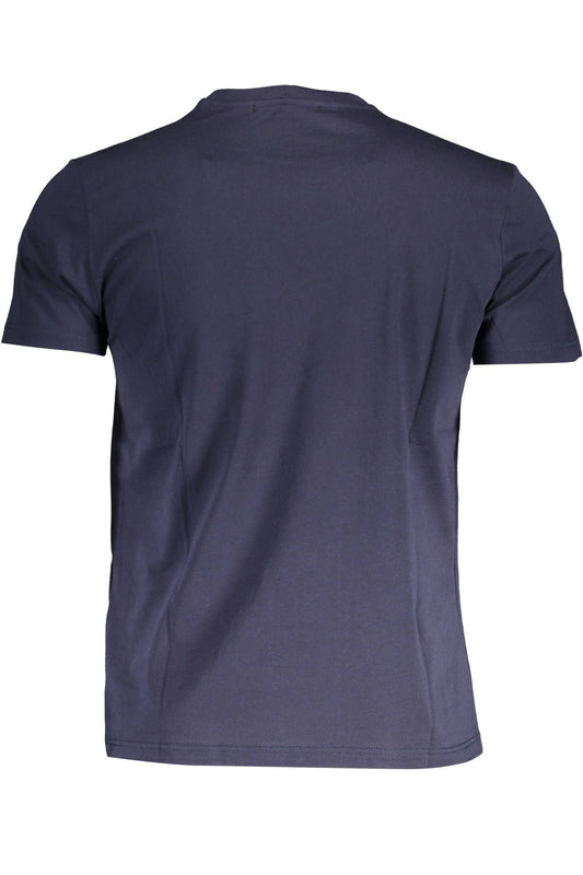 Blue Cotton Men T-Shirt