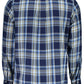 Blue Cotton Men Shirt