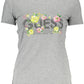 Gray Cotton Women T-Shirt