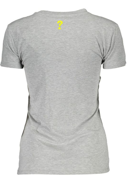Gray Cotton Women T-Shirt