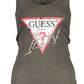 Green Cotton Women Tank Top