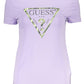 Purple Cotton Women T-Shirt