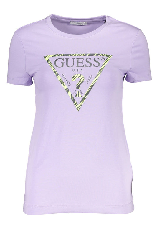 Purple Cotton Women T-Shirt