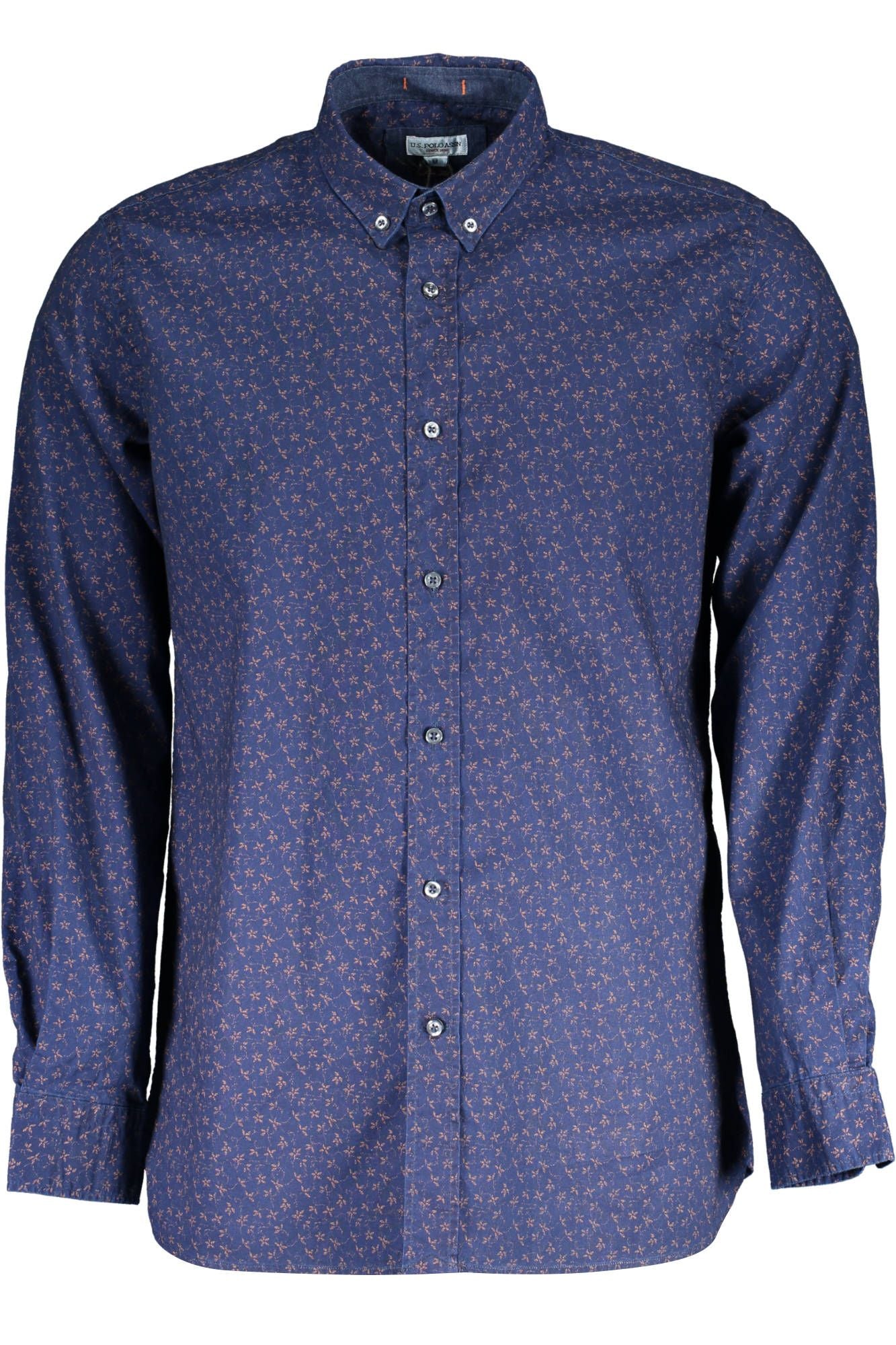 Blue Cotton Men Shirt