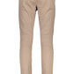 Beige Cotton Men Pant