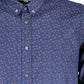 Blue Cotton Men Shirt