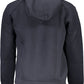 Black Polyester Men Hoodie