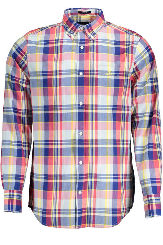 Red Cotton Men Shirt