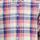 Red Cotton Men Shirt