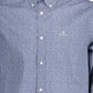 Blue Cotton Men Shirt
