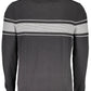 Black Cotton Men Sweater