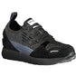 Black Polyester Women Sneaker