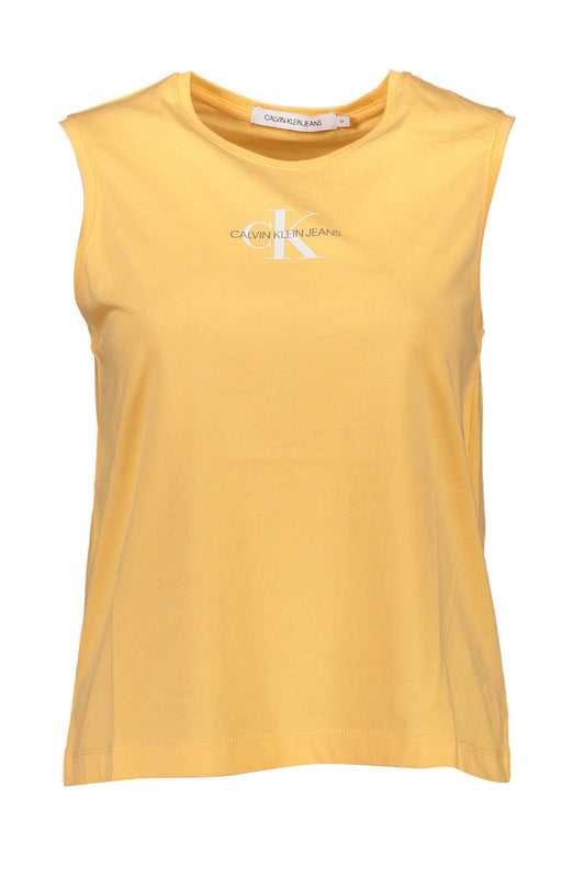Orange Cotton Women Tank Top