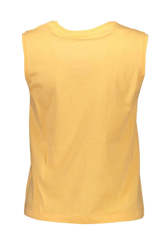Orange Cotton Women Tank Top