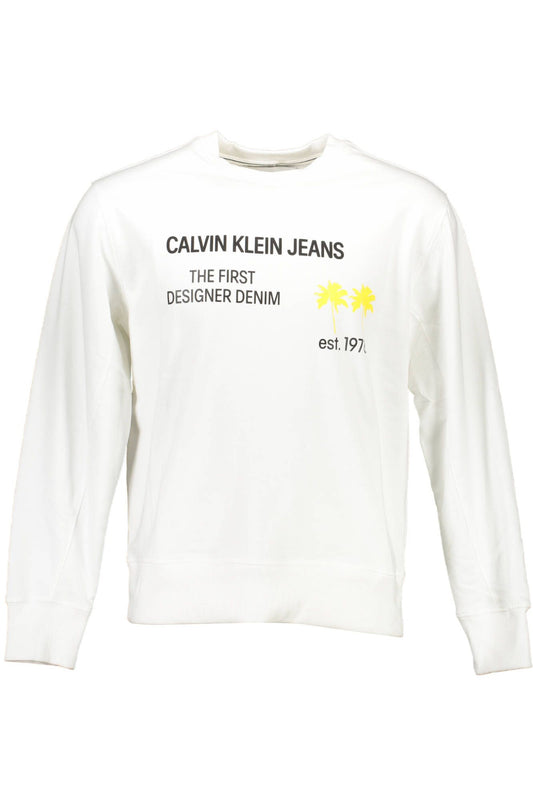 White Cotton Men Sweater