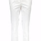 White Cotton Women Trouser