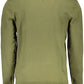 Green Cotton Men Sweater