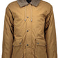 Brown Cotton Men Jacket