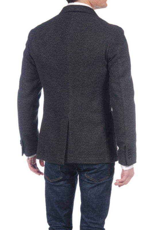 "Gray Cotton Men Jacket"