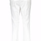 White Cotton Women Trouser