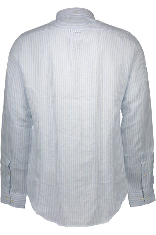 Light Blue Linen Men Shirt