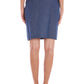 Blue Cotton Women Skirt