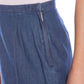 Blue Cotton Women Skirt