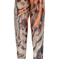 Orange Viscose Women Pant