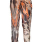 Orange Viscose Women Pant
